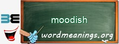 WordMeaning blackboard for moodish